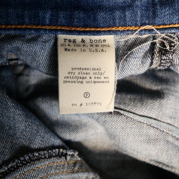 rag & bone Jodhpur Heathway Jeans Size 26 Preloved - Picture 13 of 15